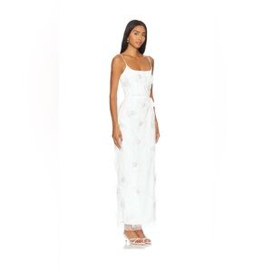 REVOLVE White Floral Maxi Dress